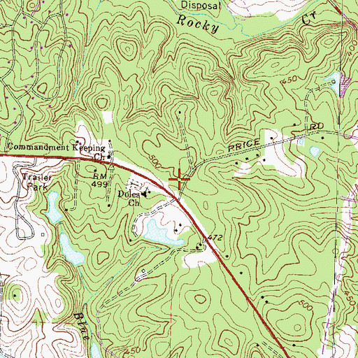Topographic Map of Macon - Bibb County Fire Department Station 106, GA