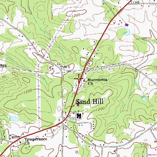 Topographic Map of Carroll County Fire / Rescue Station 3, GA
