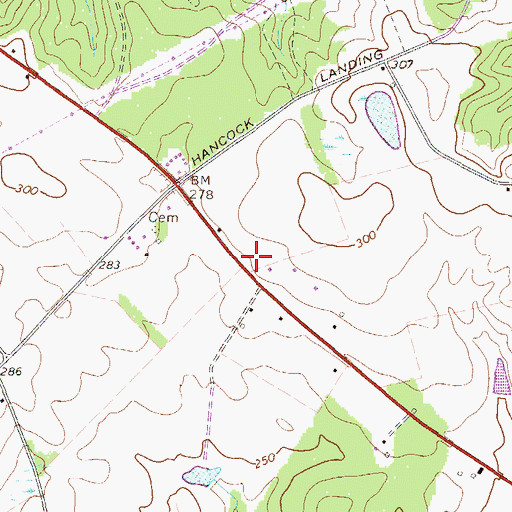 Topographic Map of Burke County Emergency Management Agency Engine Company 11, GA