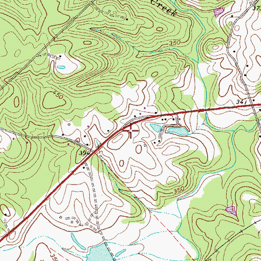 Topographic Map of Baldwin County Fire and Rescue Department Station 8, GA