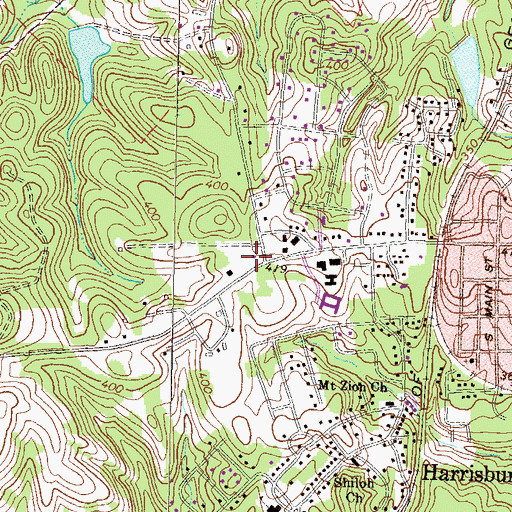 Topographic Map of Baldwin County Fire and Rescue Department Station 1 Headquarters, GA