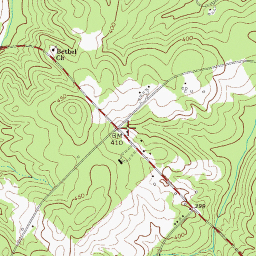 Topographic Map of Baldwin County Fire and Rescue Department Station 6, GA