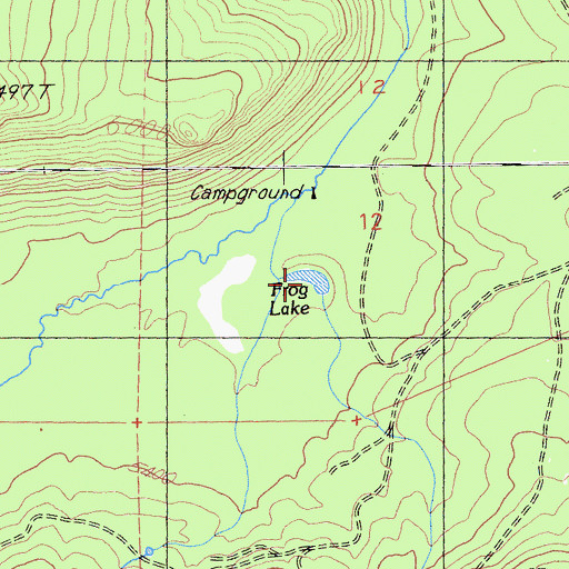 Topographic Map of Frog Lake, CA