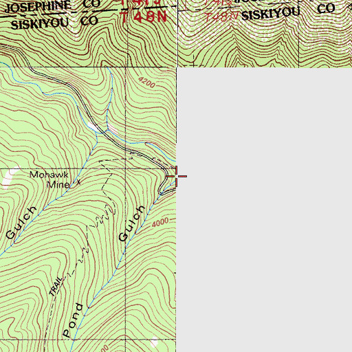 Topographic Map of Frog Pond Gulch, CA