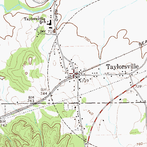 Topographic Map of Bartow County Fire Department Station 11, GA