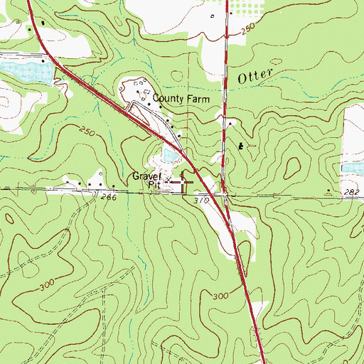 Topographic Map of Ben Hill County Volunteer Fire Department Station 5, GA