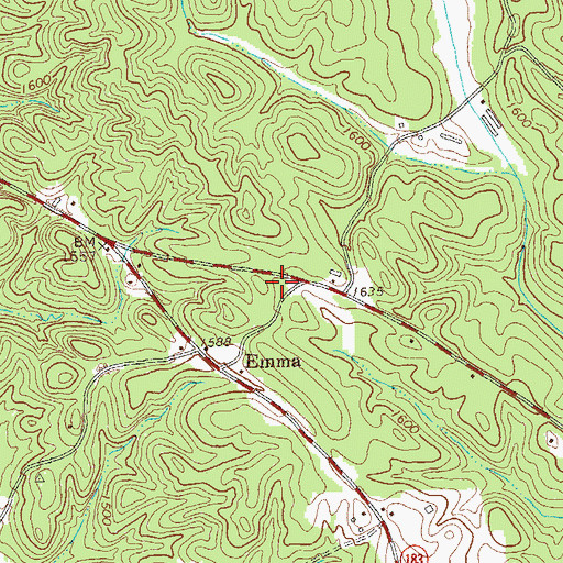 Topographic Map of Dawson County Fire Department Station 4, GA
