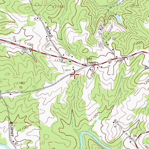 Topographic Map of Forsyth County Fire Department Station 3, GA