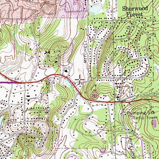 Topographic Map of Rome - Floyd County Fire Department Station 4, GA