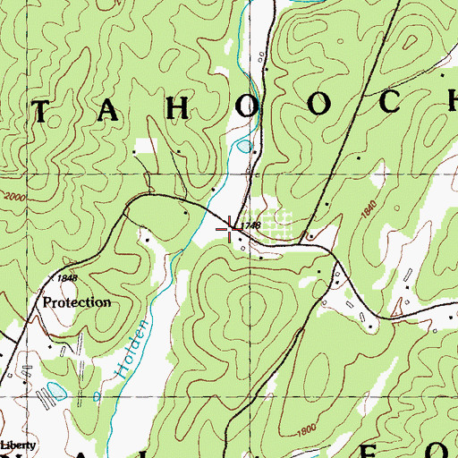 Topographic Map of Gilmer County Fire Department Station 4, GA