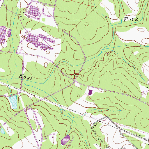Topographic Map of Athens - Clarke County Fire Department Station 6, GA