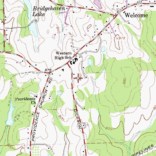 Topographic Map of Coweta County Fire Department Station 8, GA