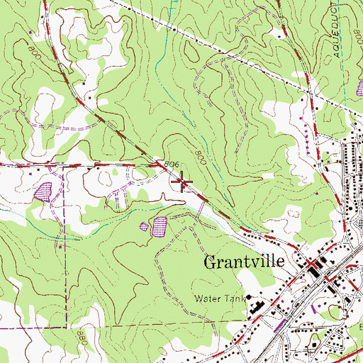 Topographic Map of Coweta County Fire Department Station 11, GA