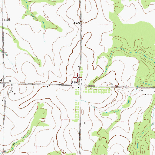 Topographic Map of Dooly County Fire Department Dooly High Station, GA