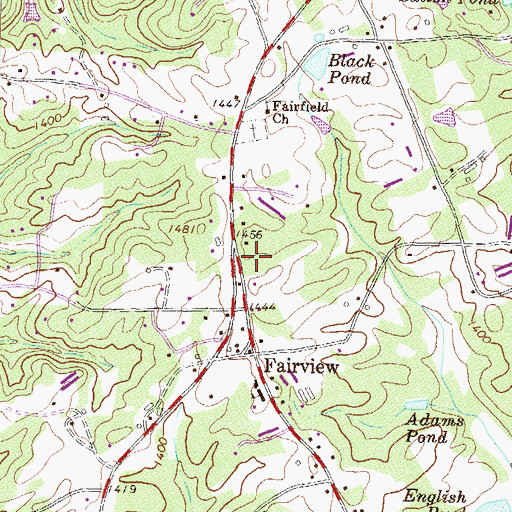 Topographic Map of Habersham County Fire Department Station 11, GA