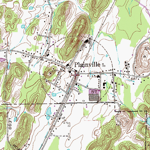Topographic Map of Gordon County Fire and Rescue Department Station 3, GA