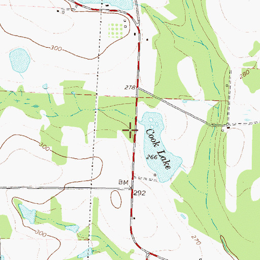 Topographic Map of Tucker Volunteer Fire Department, GA