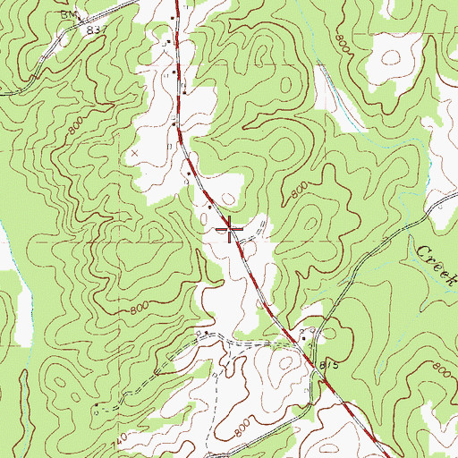 Topographic Map of Southwest Fire Department Station 6, GA