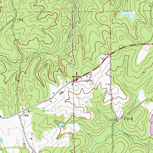 Topographic Map of Frolona Fire Department Station 7, GA