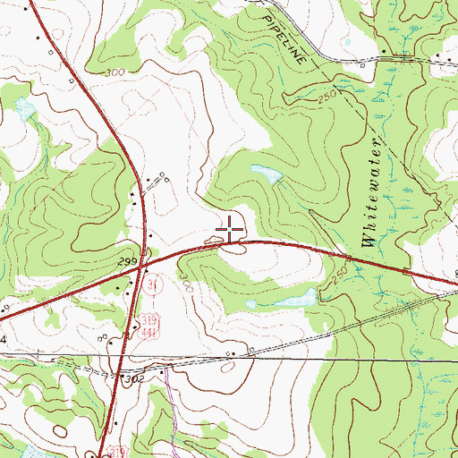 Topographic Map of Laurens County Fire Department Station 14 Cedar Grove, GA