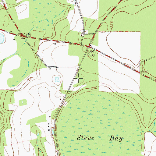 Topographic Map of Lanier County Fire Department Station 4 Mud Creek, GA