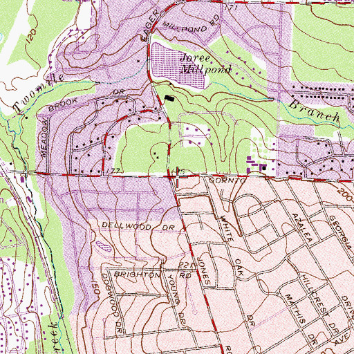Topographic Map of Valdosta Fire Department Station 4, GA