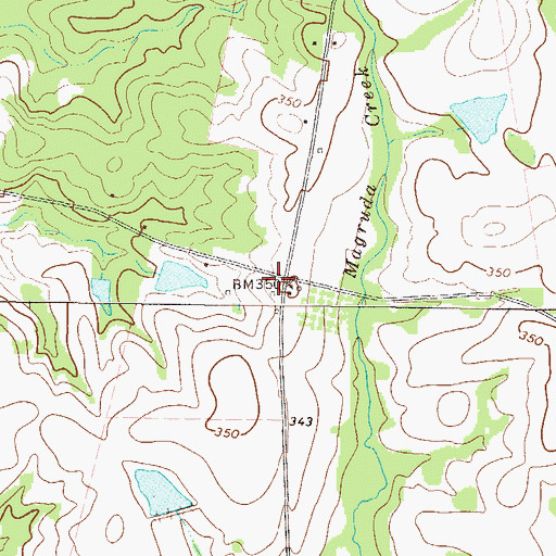 Topographic Map of Minton's Chapel Fire Department, GA