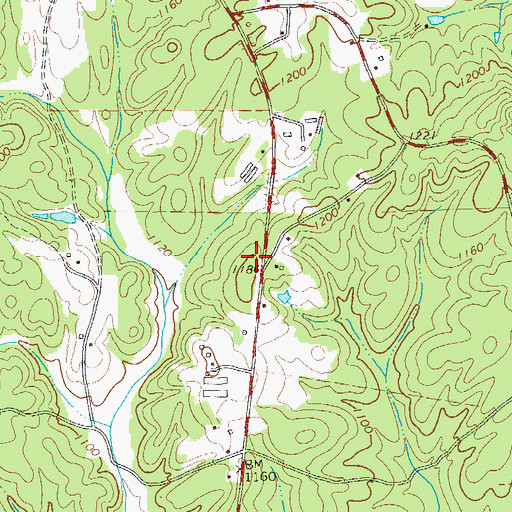 Topographic Map of Haralson County Fire Department Station 4, GA