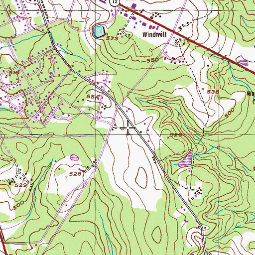 Topographic Map of McDuffie County Fire Department - Headquarters, GA