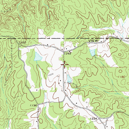 Topographic Map of Haralson County Fire Department Station 3, GA