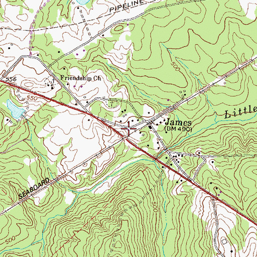 Topographic Map of Jones County Fire Department Station 4, GA