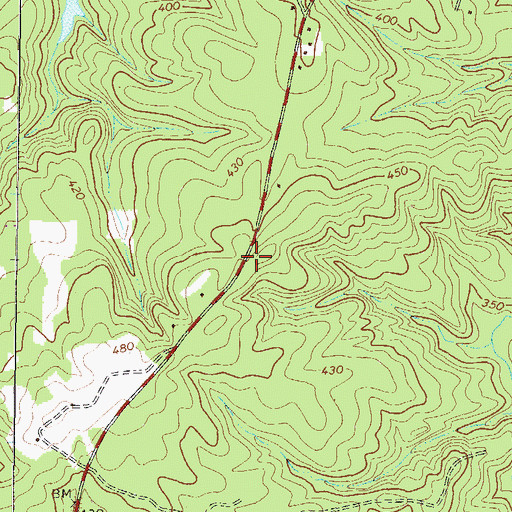 Topographic Map of McDuffie County Fire Department Station 4, GA