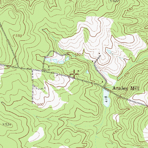 Topographic Map of McDuffie County Fire Department Station 6, GA