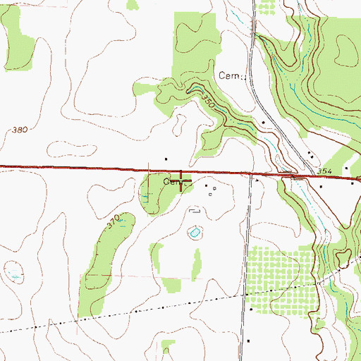 Topographic Map of Macon County Fire Department, GA