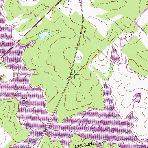 Topographic Map of Putnam County Fire Rescue Department Station 3, GA