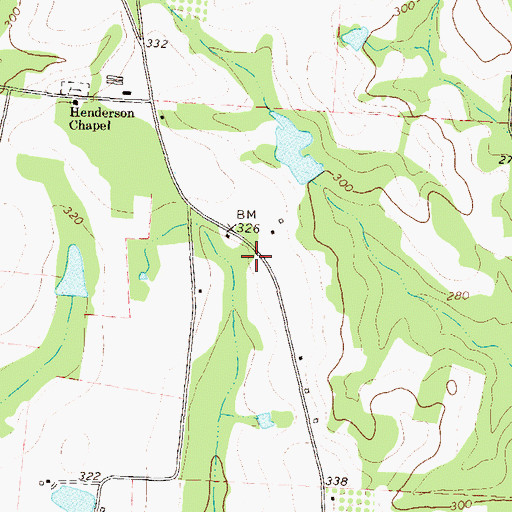 Topographic Map of Holt Volunteer Fire Department, GA