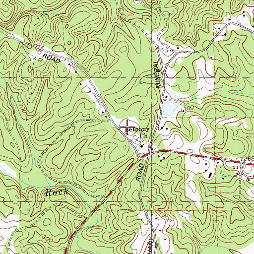 Topographic Map of Pickens County Fire and Rescue Department Station 8 - 1, GA