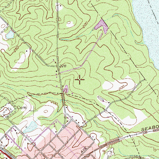 Topographic Map of Telfair State Prison Fire Department, GA