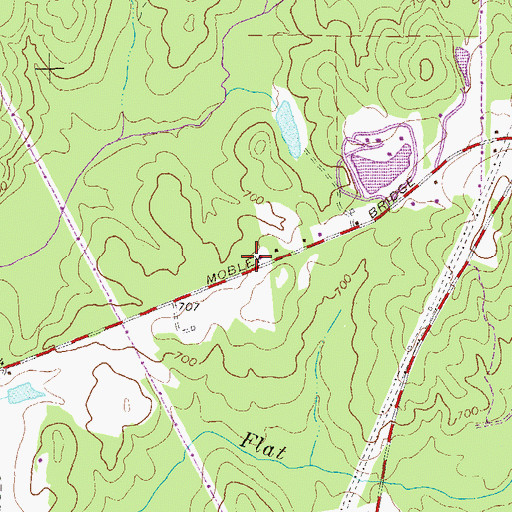 Topographic Map of Troup County Fire Department Station 8, GA
