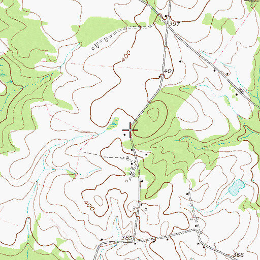 Topographic Map of Ohoopee Volunteer Fire Department, GA