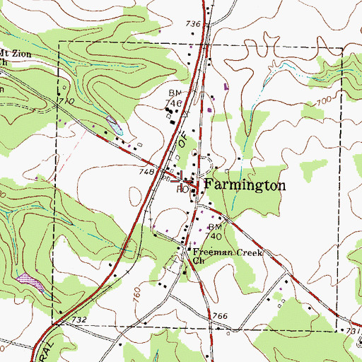 Topographic Map of South Oconee County Fire Department Station 2, GA