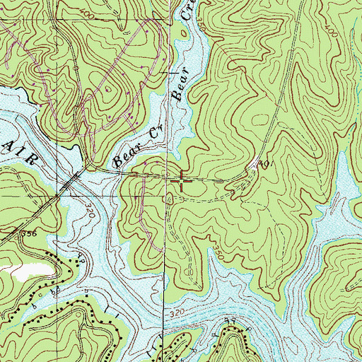 Topographic Map of Putnam County Fire Rescue Department Station 4, GA