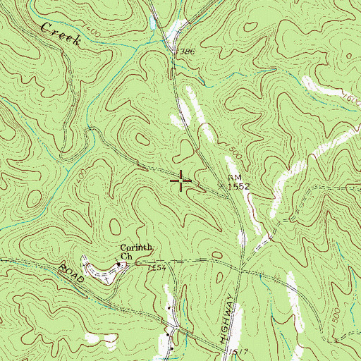 Topographic Map of Big Canoe Fire Department Station 1, GA