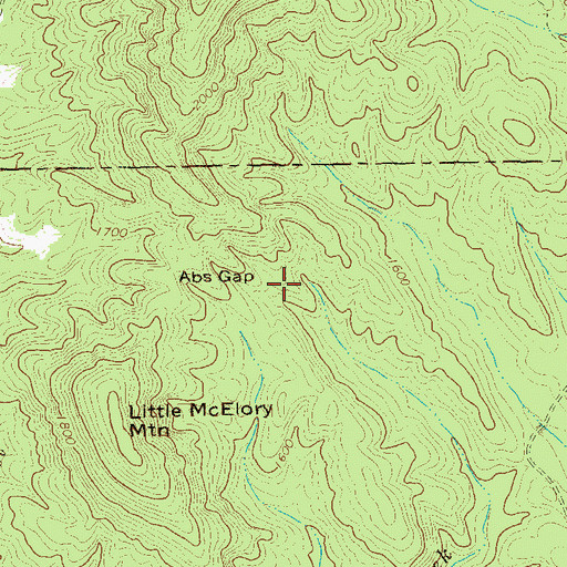 Topographic Map of Big Canoe Fire Department Station 5, GA
