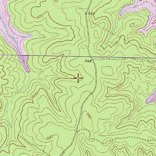 Topographic Map of Putnam County Fire Rescue Department Station 7, GA