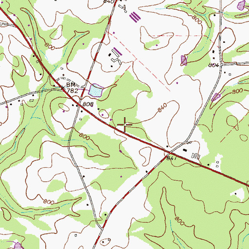 Topographic Map of Oconee County Fire Department Station 4, GA