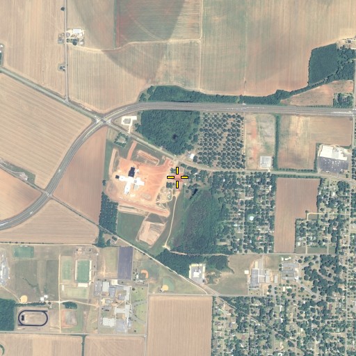 Aerial/Satellite Image of Peach County Fire Station 6, GA