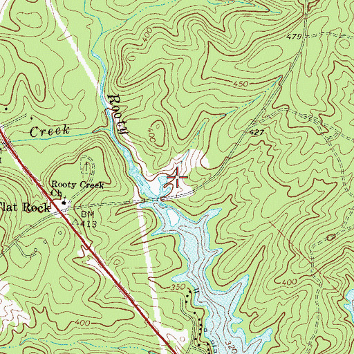 Topographic Map of Putnam County Fire Department Station 2, GA