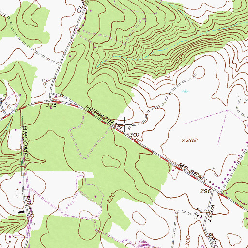 Topographic Map of Augusta Fire Department Station 12, GA