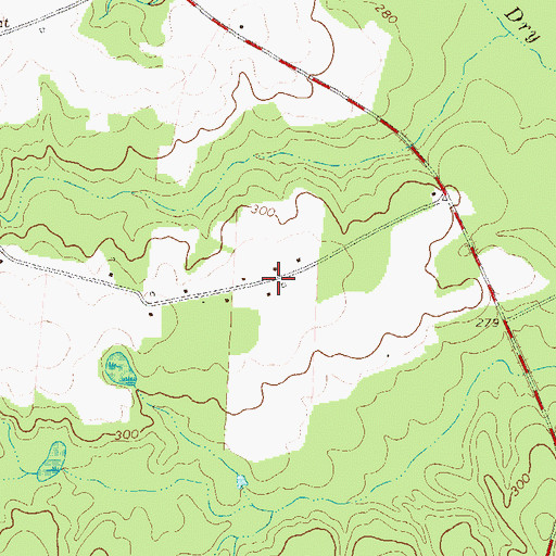 Topographic Map of Piney Mount Fire Department, GA